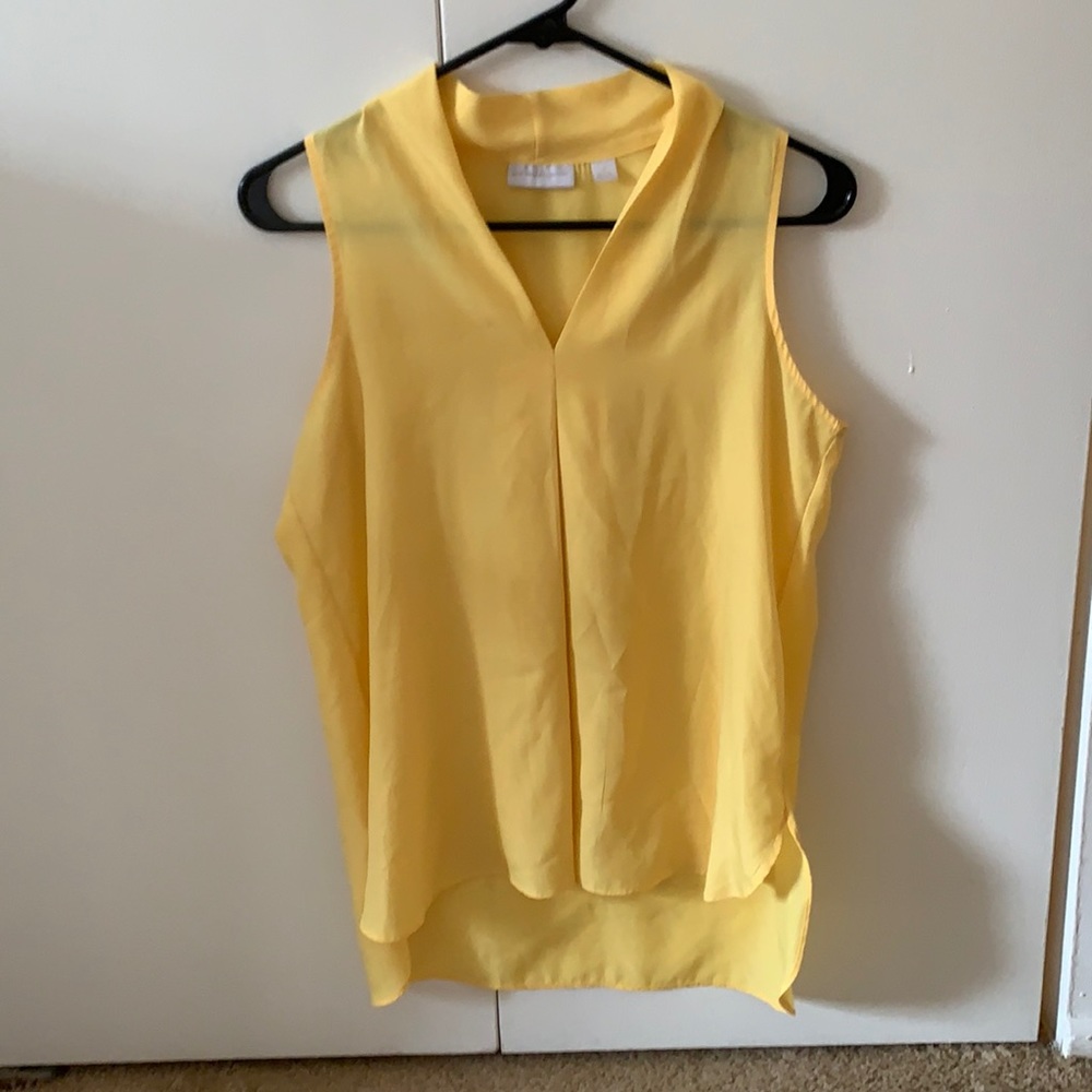 Yellow flowy tank